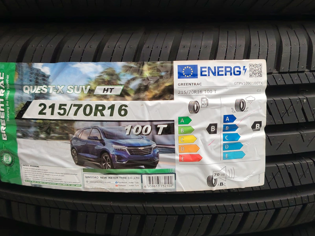 215/70R16-100T GREENTRAC QUEST-X SUV Brand New