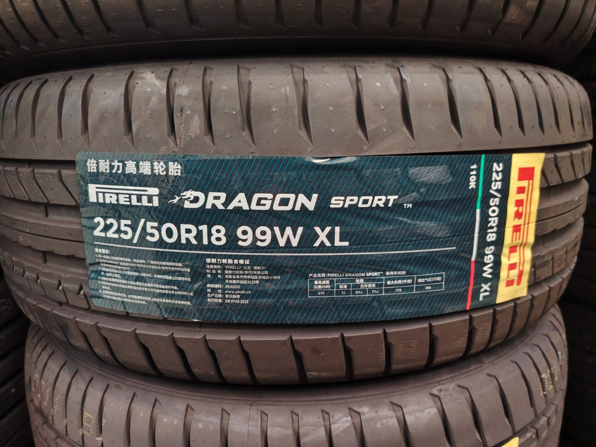 225/50R18 Pirelli Dragon Sport 99W XL - Brand New