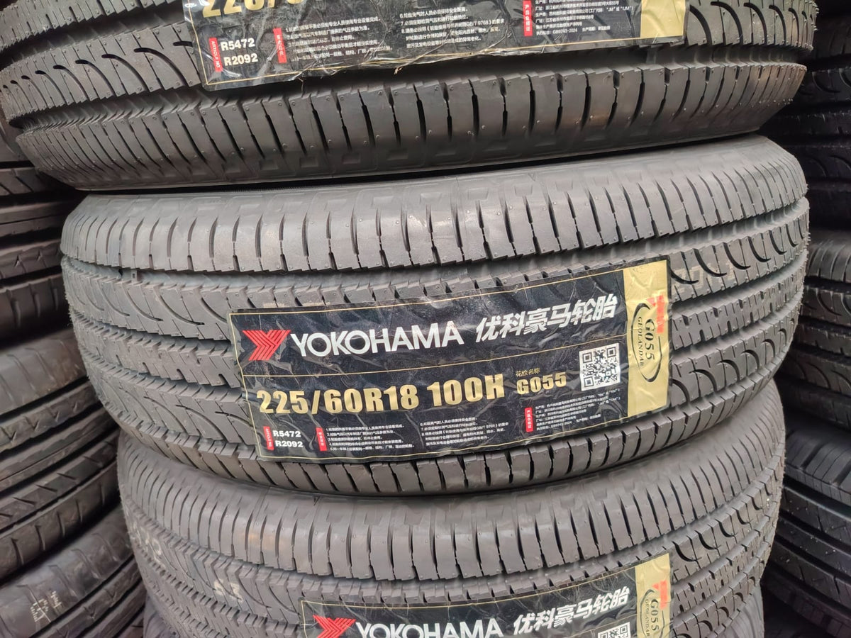 225/60R18 Yokohama G055 100H - Brand New