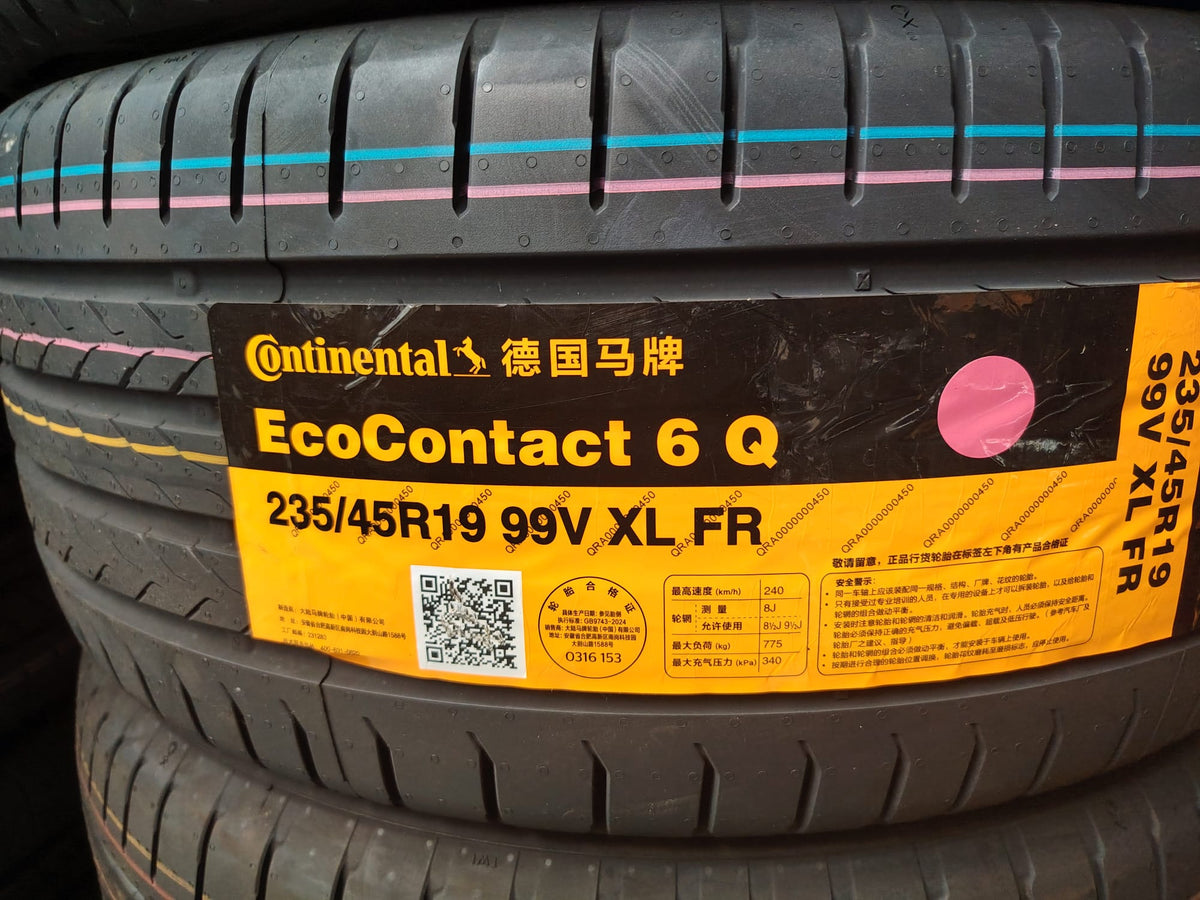 235/45R19 Continental EcoContact 6Q 99V XL FR Brand New