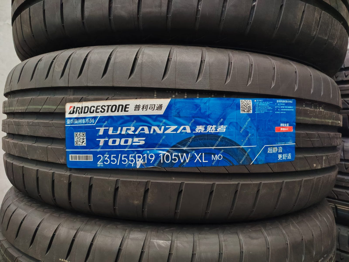 235/55R19 Bridgestone TURANZA T005 105W XL - Brand New