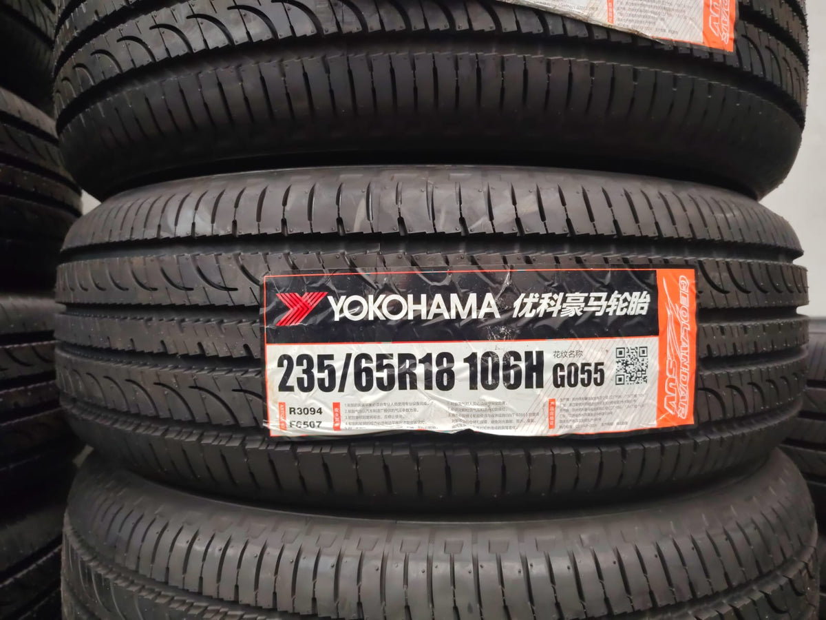 235/65R18 Yokohama G055 106H - Brand New