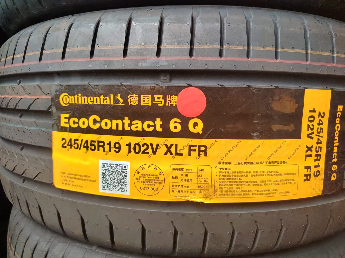 245/45R19 Continental EcoContact 6Q 102V XL FR - Brand New