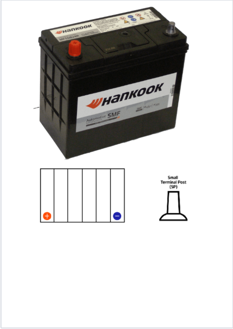MF55B24R 430CCA 45Capacity Terminal Pencil BAMF55B24R