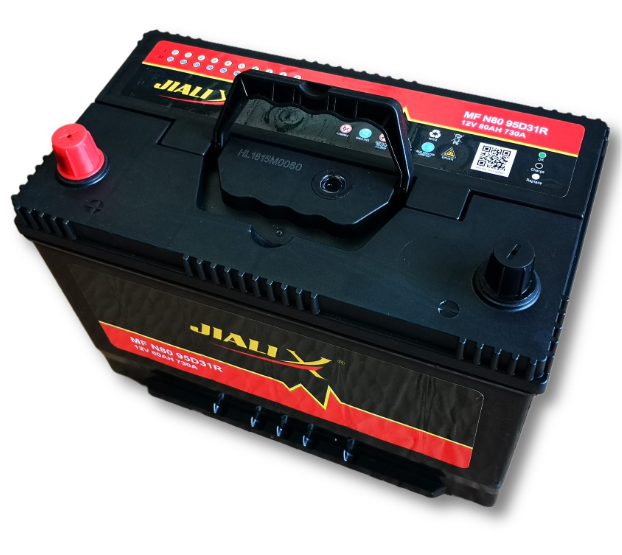 Car Battery N80Z 95D31R 12V 730CCA, 24 Months Warranty, Battery for Japanese Car