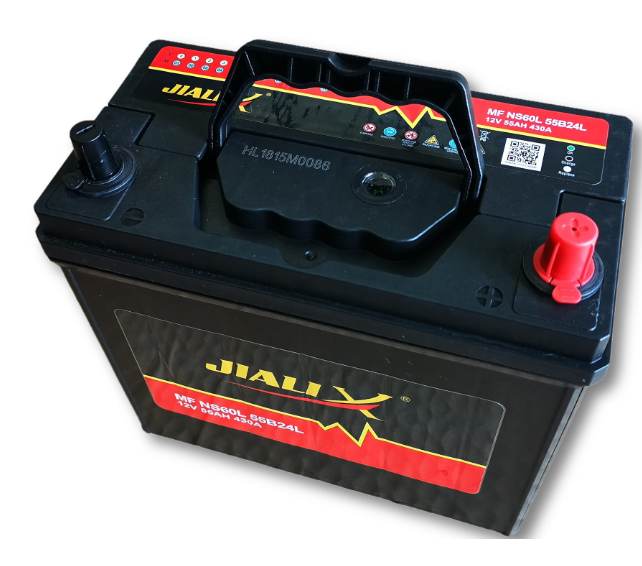 Car Battery NS60L 12V 430CCA, 24 Months Warranty, Battery for Japanese Car
