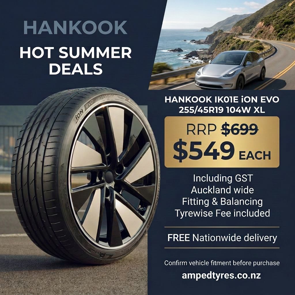 Hankook advertisement corrected with tyre model, size and index